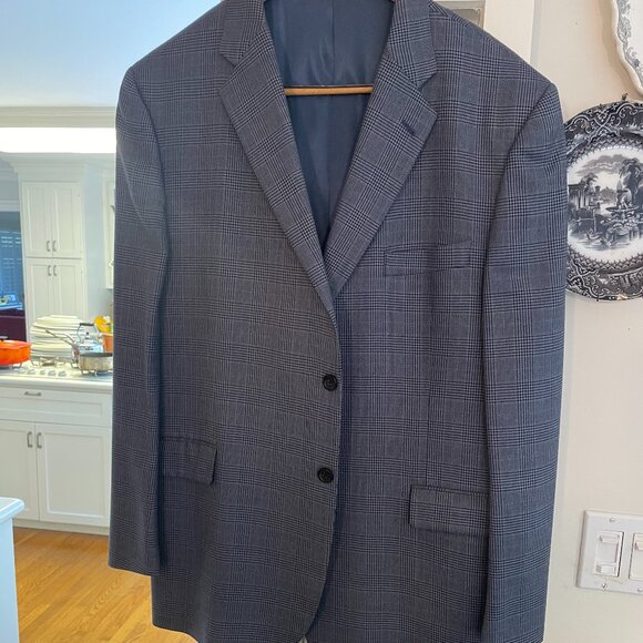 Classic Burberry Plaid Sport Coat - Size 48R - Picture 1 of 4